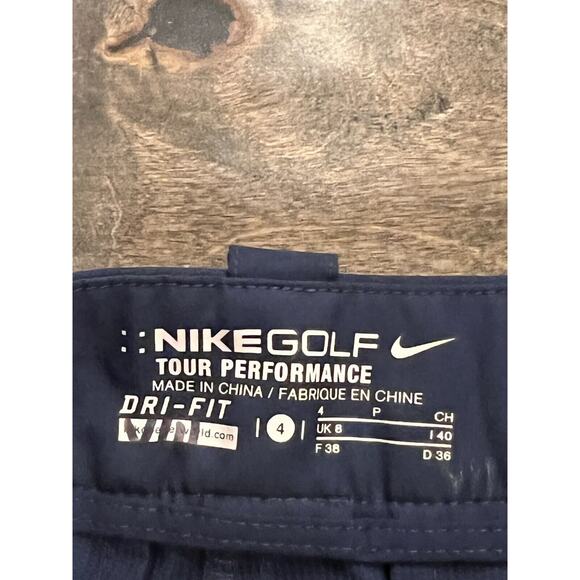 Nike Womens Blue Dri-Fit Golf Tour Performance Stretch Shorts Size 4 452942-410 - Picture 5 of 10